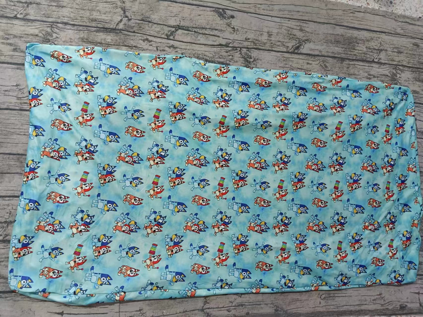 Custom eta 6-8weeks moq 3 tell me size Fitted Bed Sheets Blue Animals