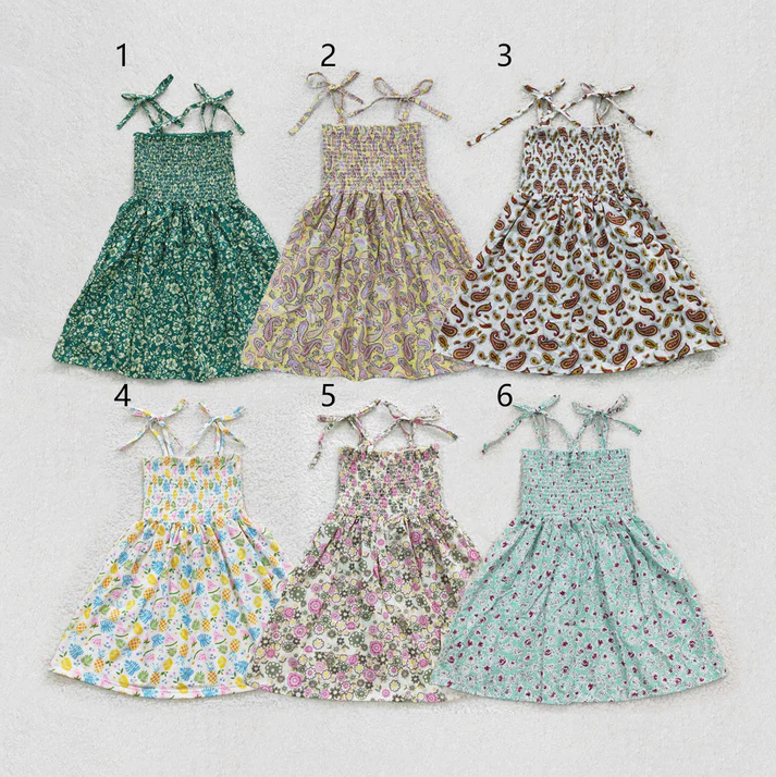 RTS baby girls clothes suspender dress