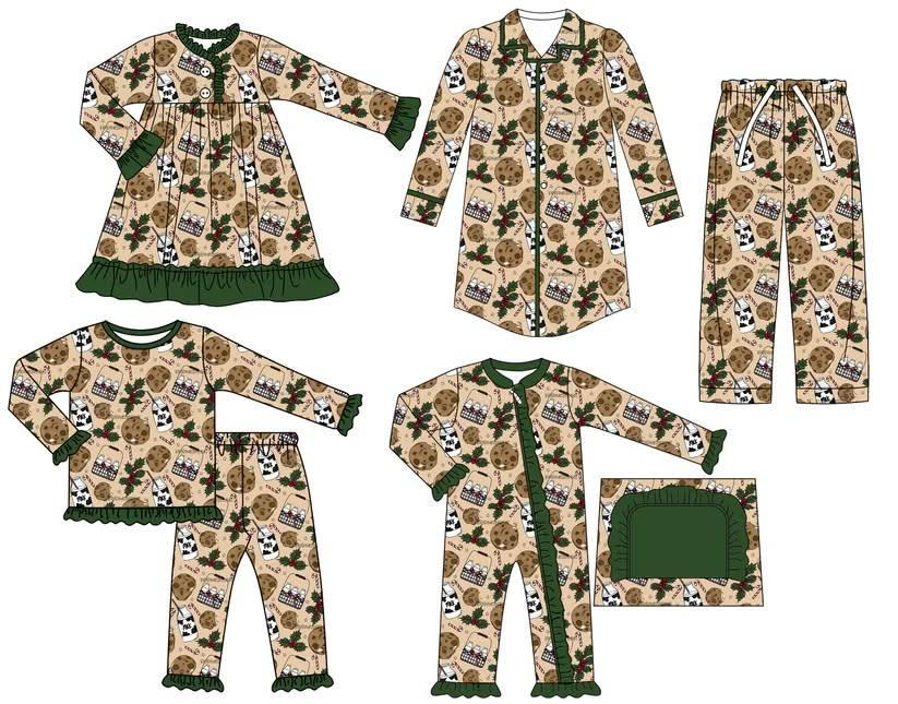 custom each style moq 5eta 6-7week Sibling Sisters Christmas baby girl long sleeve pants sets and adult top and adult pants and romper and dress-25.8.9