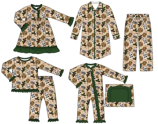 custom each style moq 5eta 6-7week Sibling Sisters Christmas baby girl long sleeve pants sets and adult top and adult pants and romper and dress-25.8.9