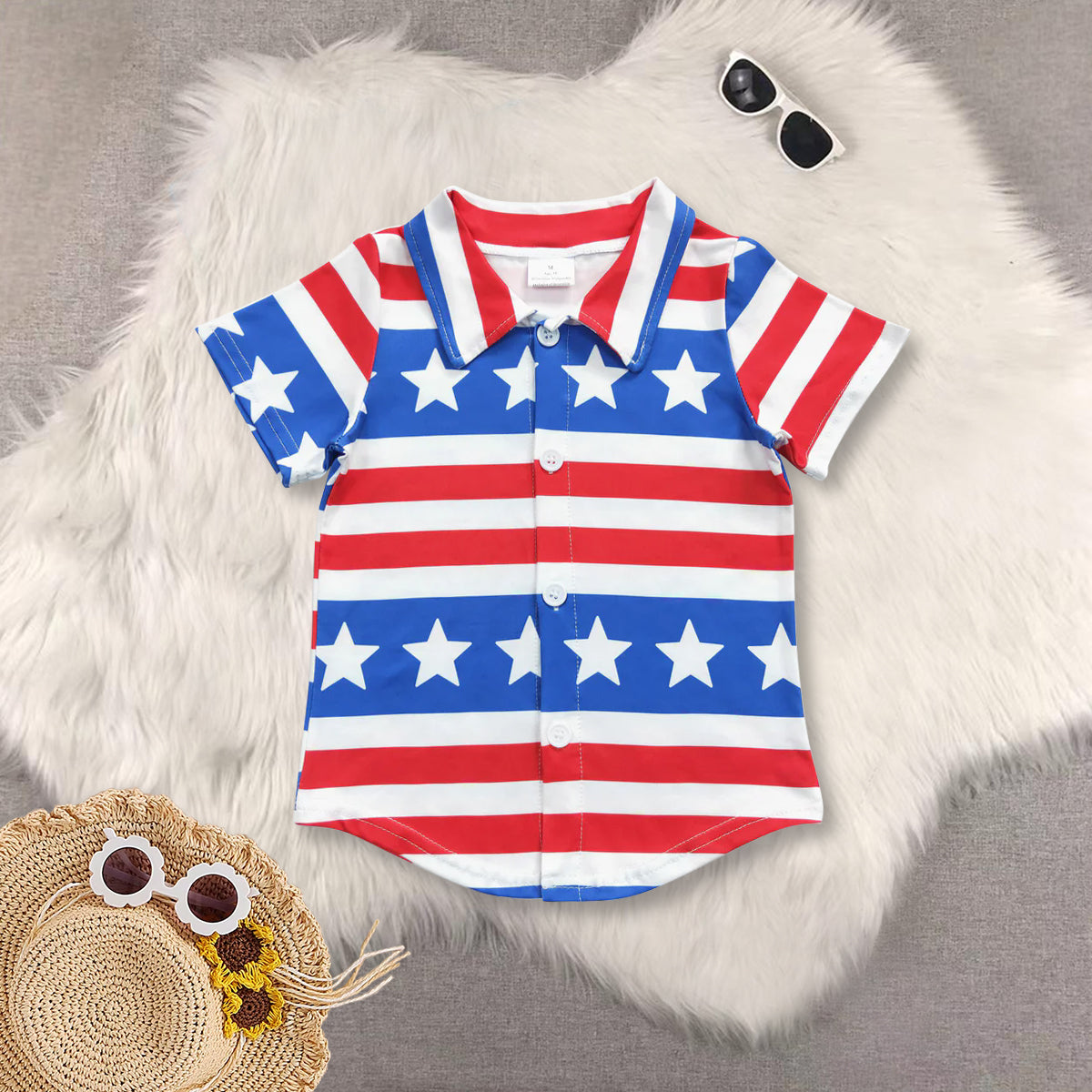 RTS NO MOQ baby boys clothes short-sleeved tops