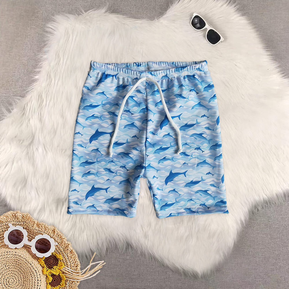 RTS NO MOQ baby boy clothes summer swim trunks
