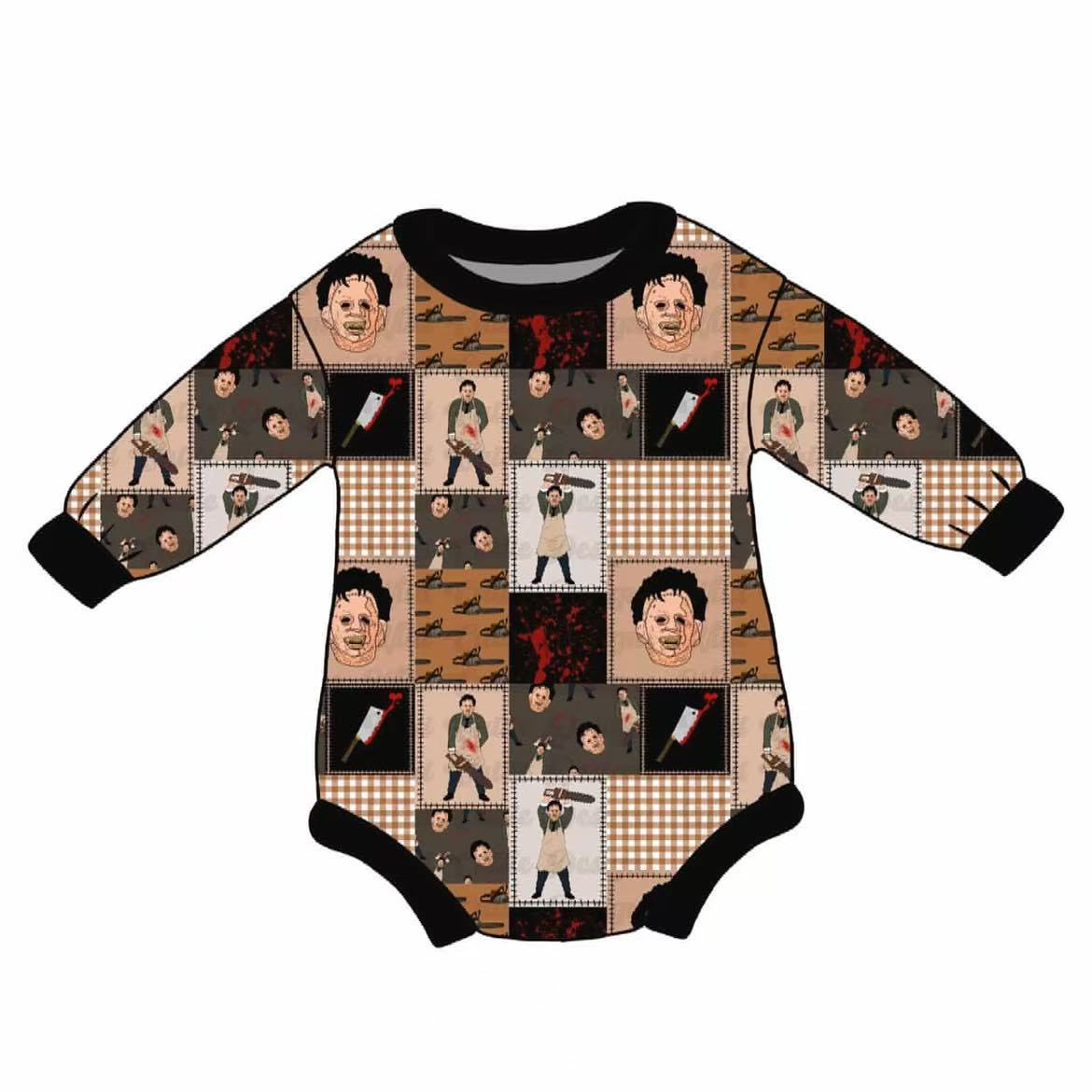 Custom moq 5 each style eta 6-7weeks milk silk baby boys halloween bubble