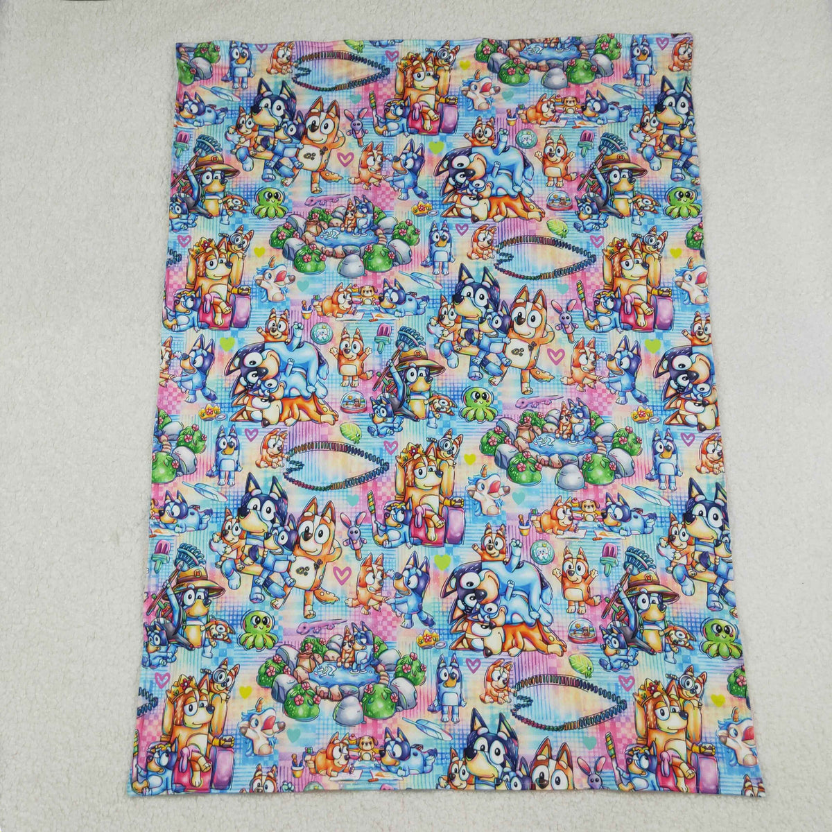 RTS NO MOQ（In Stock) BL0192 heart baby blanket