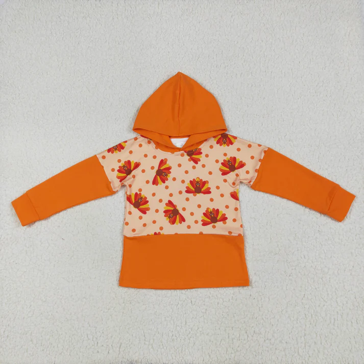 RTS NO MOQ Sibling baby girl boy clothes hooded long-sleeved tops