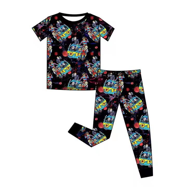 Custom moq 5 each style eta 6-7weeks baby boy clothes short sleeve pants set-25.8.7