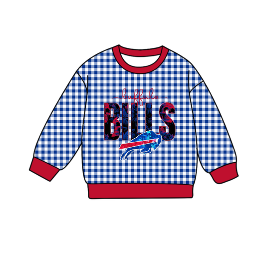 Custom moq 8 mix size milk silk summer team baby boys clothes plaid blue long sleeve top-25.9.23