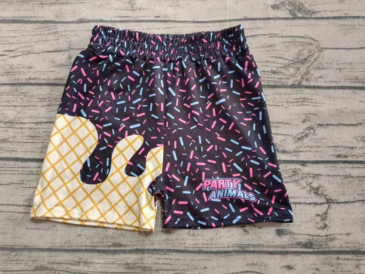 Custom moq 3 eta 6-7weeks kids clothes dark blue Beach Summer Shorts