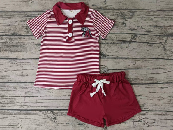 Deadline August 19 custom no moq  eta 6-7weeks Summer short-sleeved shorts team suit elephant boy suit
