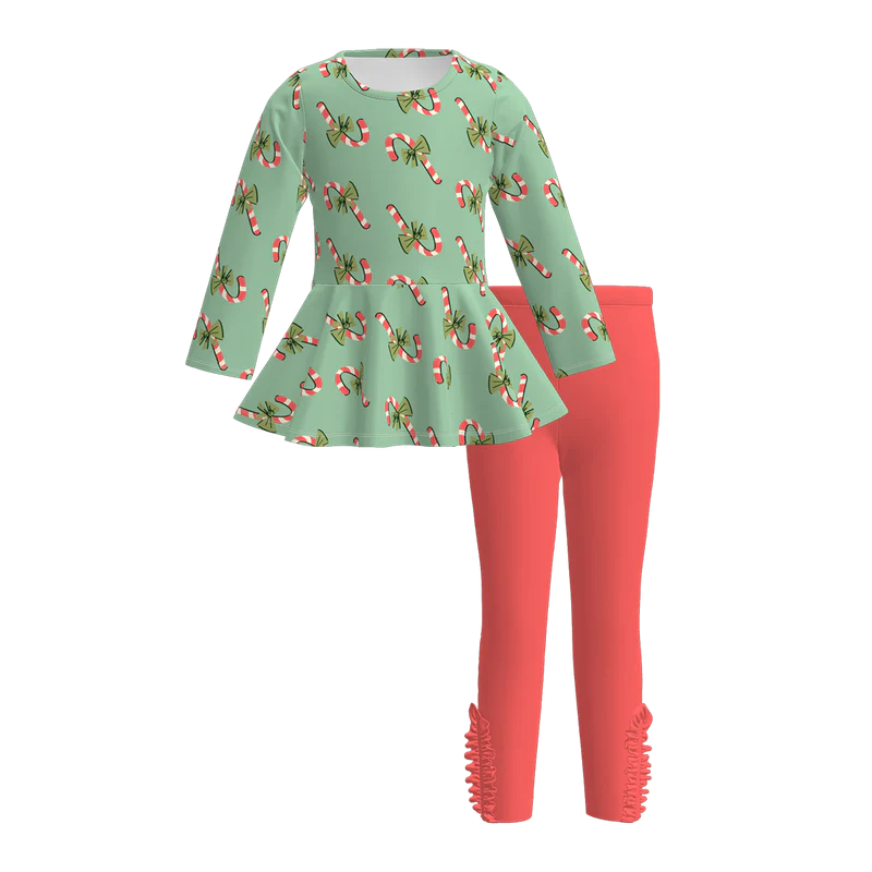 Custom moq 5 each style eta 6-7weeks baby girl clothes long sleeve pants sets 1 and sets 6-25.7.19