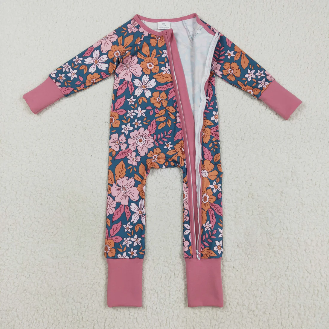 RTS NO MOQ Sibling Baby boy girls clothes bow long-sleeve rompers