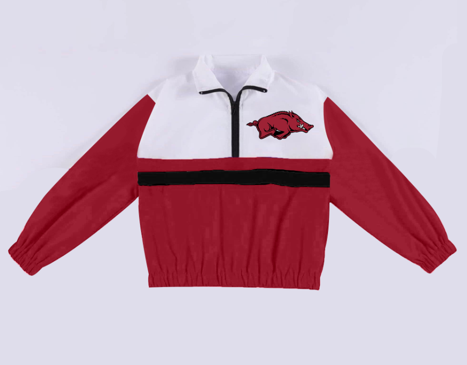 Custom moq 5 mix size milk silk summer teams baby boy clothes red long sleeve top-25.9.4
