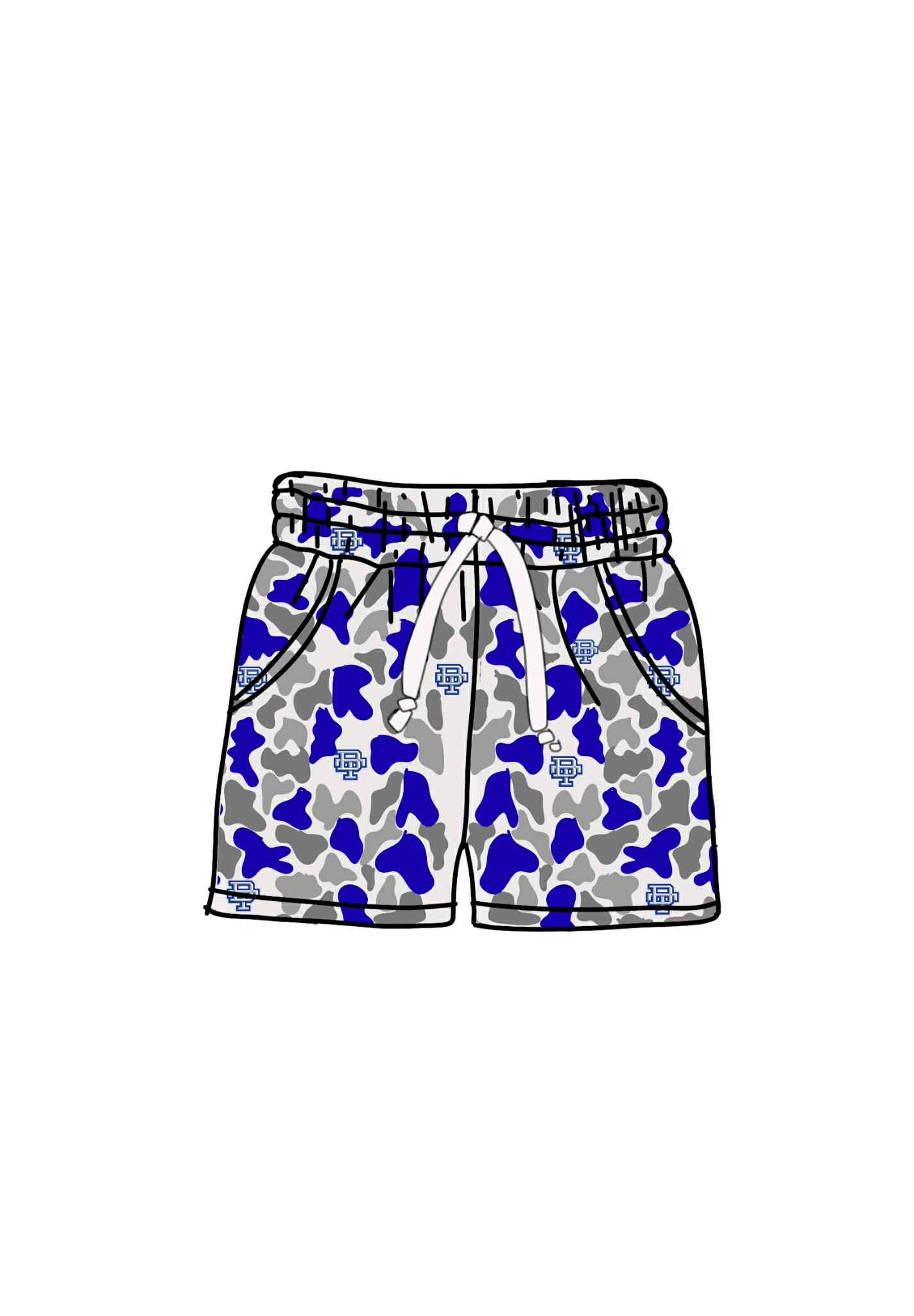 Custom moq 5 mix size baby girl clothes Camouflage Boy Summer Shorts