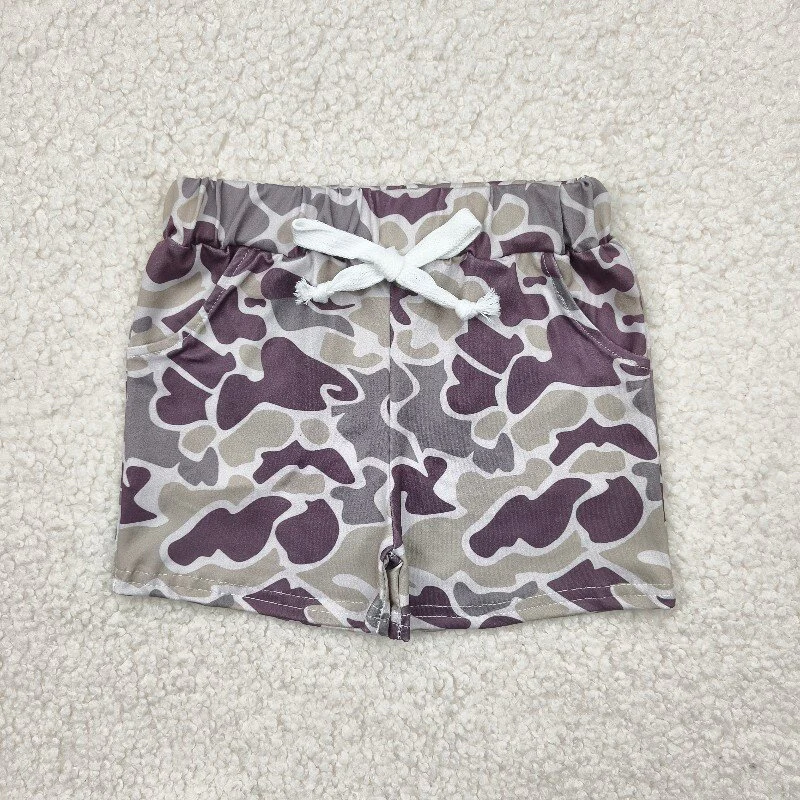 RTS NO MOQ Sibling Baby Boys clothes Summer Camouflage Shorts