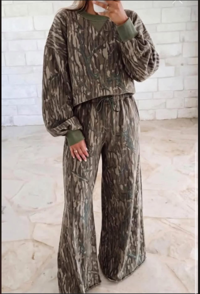 custom moq 5 mix size Ralynsl0101 Baby Kids Camo Long Sleeve Sweatshirt And Camo Pant Sets Hoodie Top
