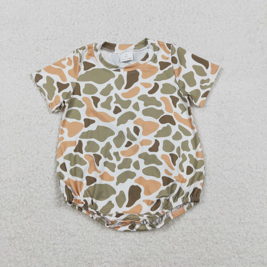 RTS NO MOQ Sibling baby Boys clothes camouflage duck short sleeve rompers