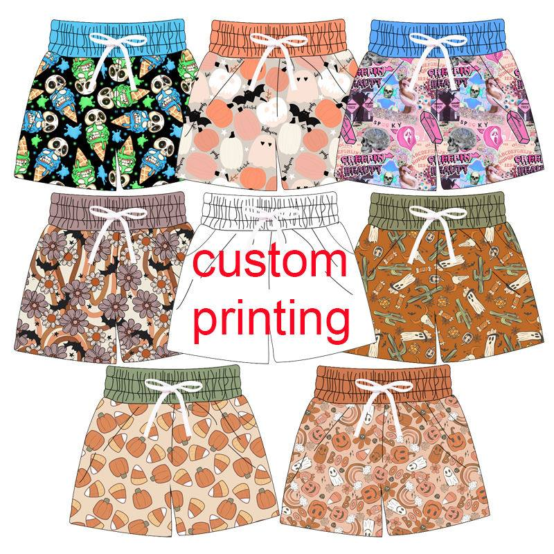 Custom moq 5 each style eta 6-7weeks baby boy clothes summer swim trunks 7-25.7.26