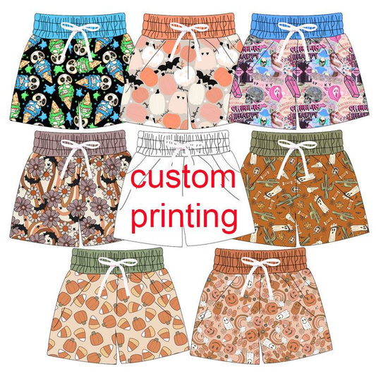 Custom moq 5 each style eta 6-7weeks baby boy clothes summer swim trunks 7-25.7.26
