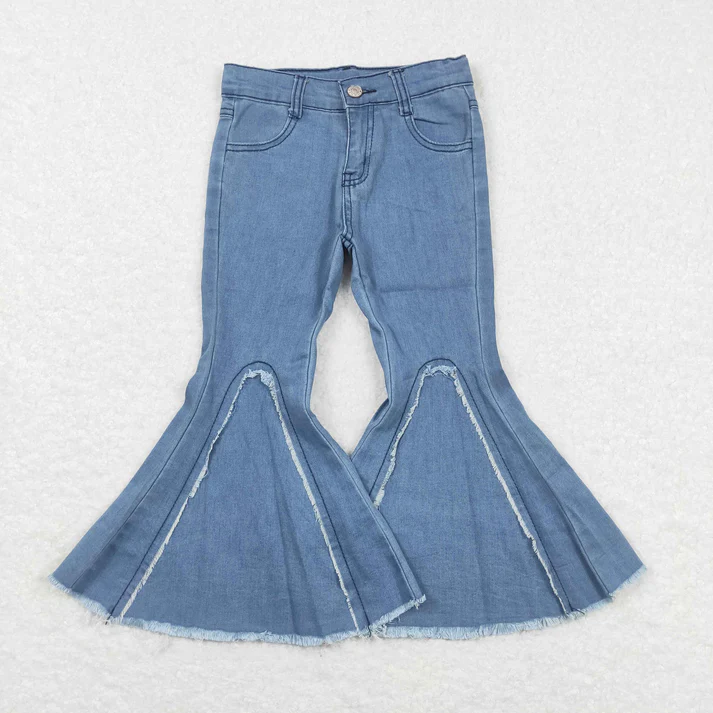 RTS NO MOQ Sibling Baby Girls Clothes Jeans: Flared & Ripped