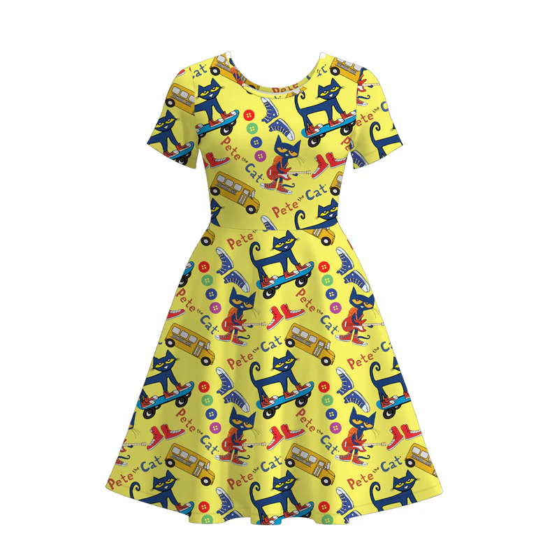 Custom moq 5 each style eta 6-7week adult clothes short sleeve dress