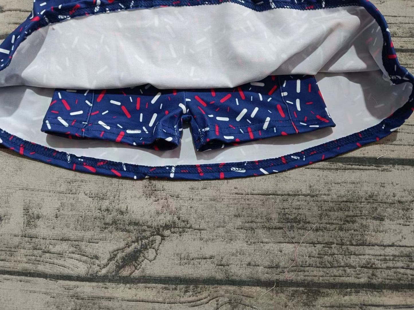 Custom moq 3 eta 6-7weeks team blue kids clothes girls skirt