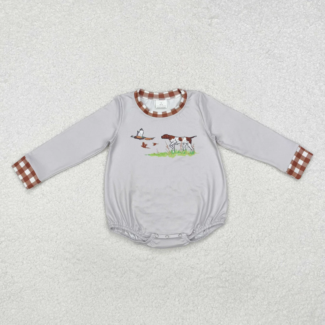 RTS NO MOQ Sibling baby boy girl clothes camouflage duck long-Sleeve rompers