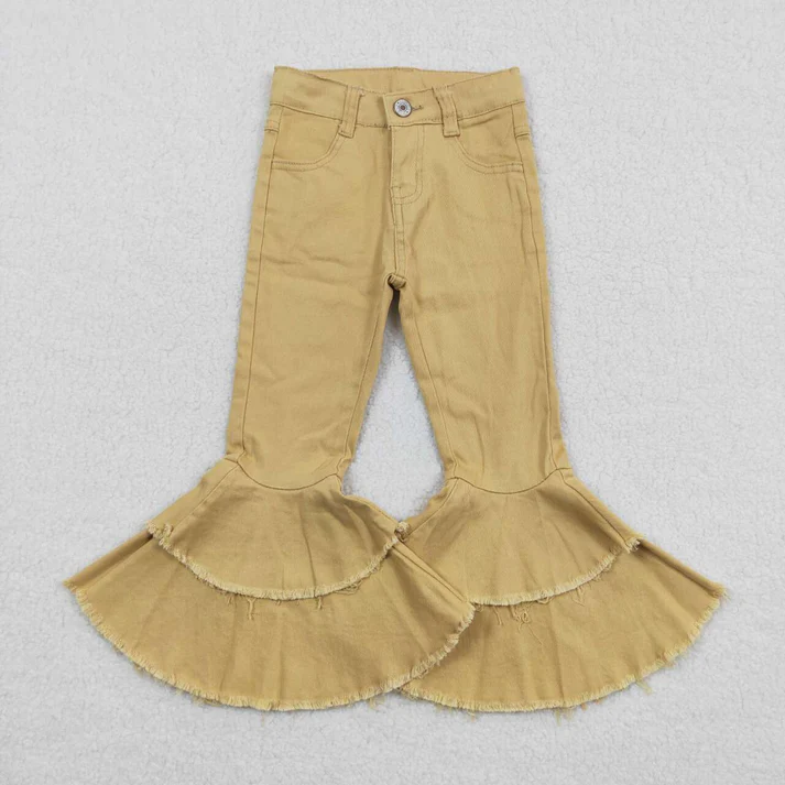 RTS NO MOQ Sibling Baby Girls Clothes Jeans: Flared & Ripped
