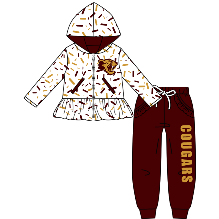 Custom moq 5 mix size milk silk Camouflage Cute Long-Sleeved Pants Set