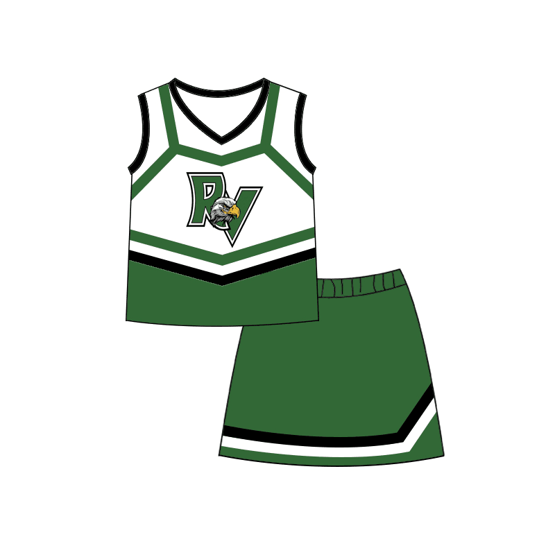 baby girl clothes team RV green toddler girl summer outfit