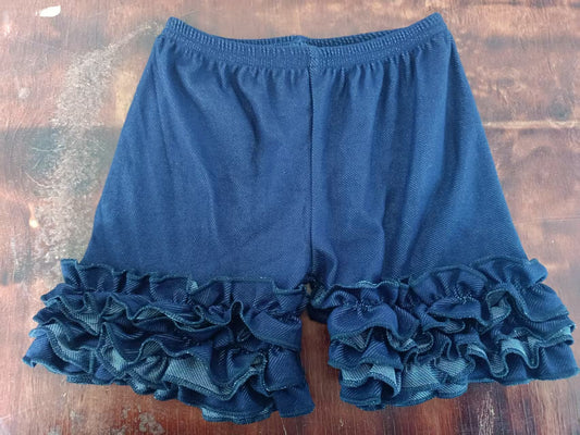 Custom moq 3 eta 6-7weeks baby girls clothes lace navy blue Summer Shorts
