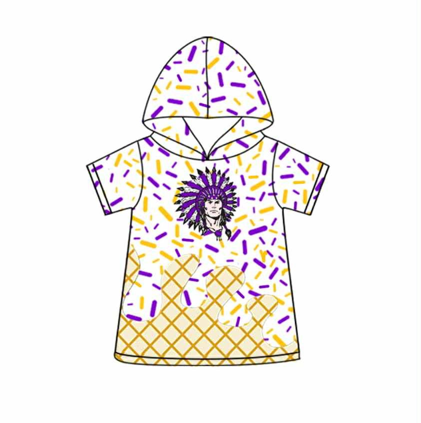 Custom moq 5 mix size milk silk baby boy clothes team Summer Purple Colorful Series