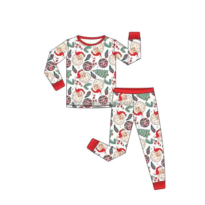 Custom moq 5 each style eta 6-7weeks baby boy clothes Christmas long sleeve pants sets -25.8.1