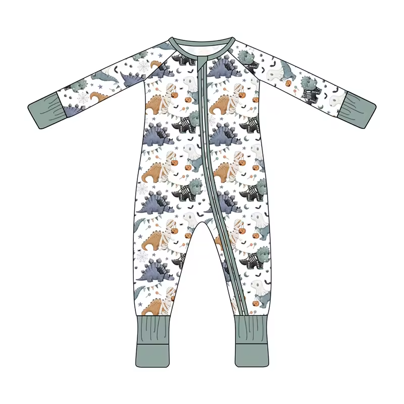Custom moq 3 eta 6-8 weeks Dinosaur Grey Long Crew Dress