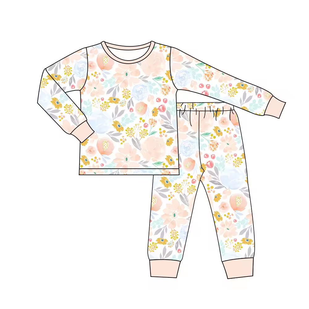 Custom moq 3 eta 6-8weeks Nude Flower Bud Long Sleeve Suit