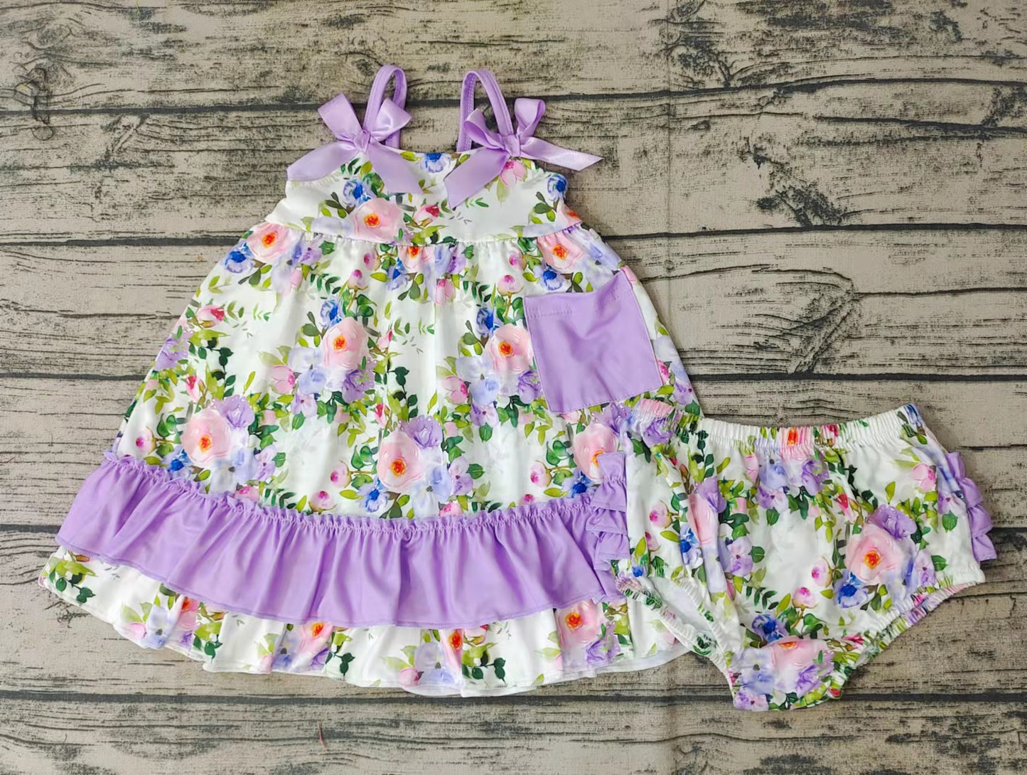 purple flowers bummies