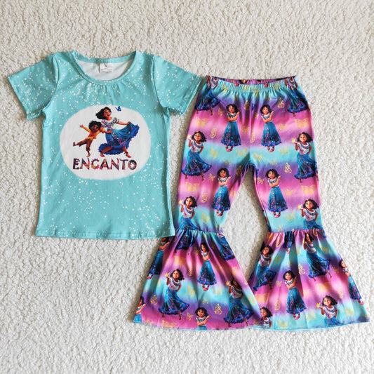 teal color top with long outfits