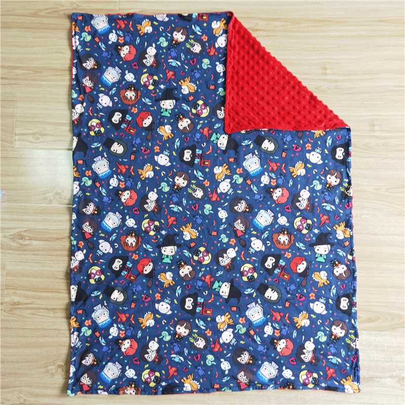 6 B11-6 people print black and red blanket