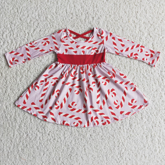 Christmas red long sleeve dress