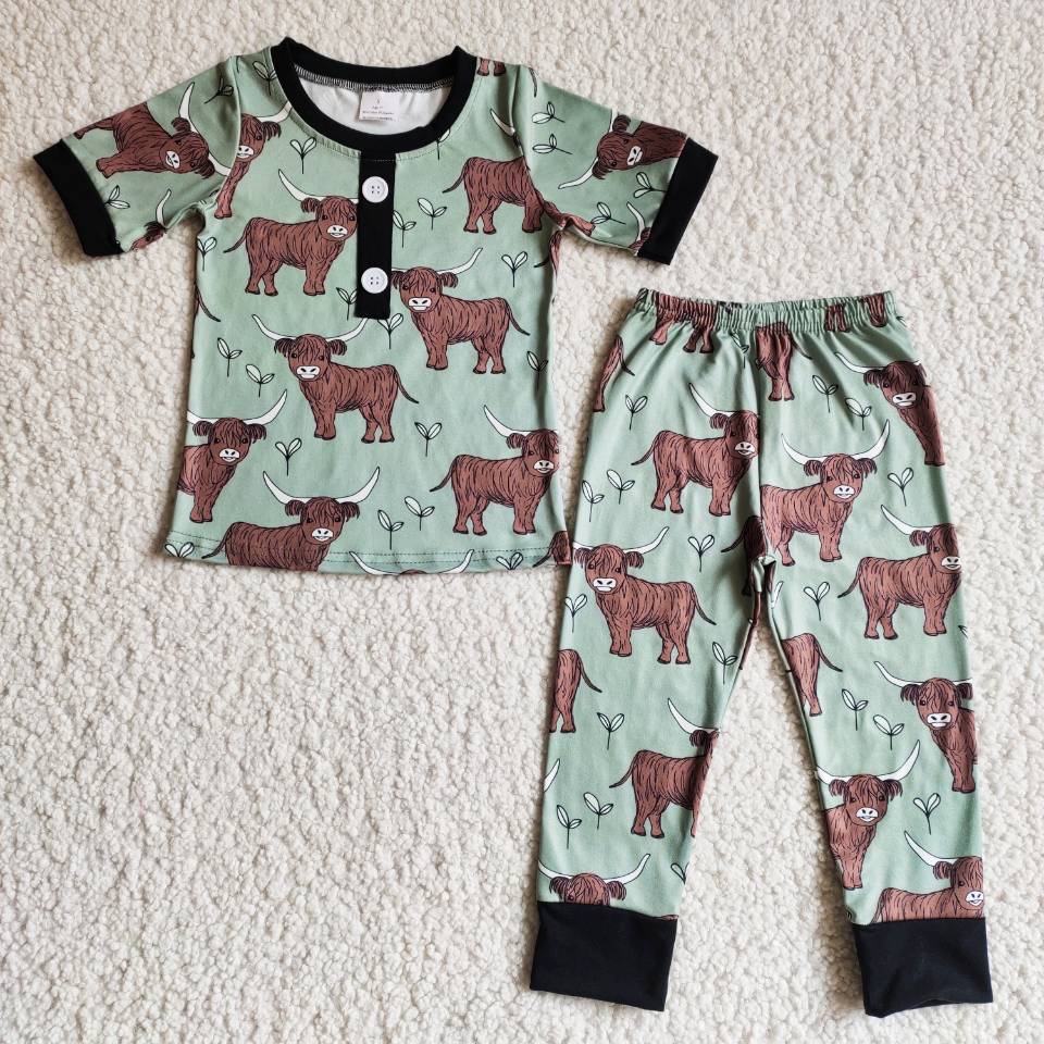 Bull boy short sleeve trousers pajamas