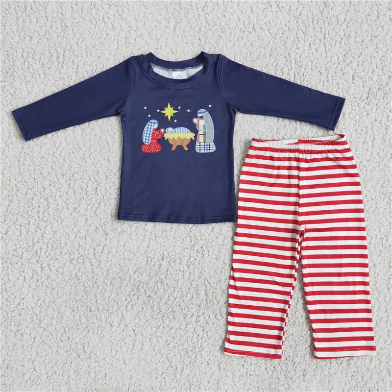 RTS NO MOQ（In Stock) 6 A20-17 2pcs carton boys outfits