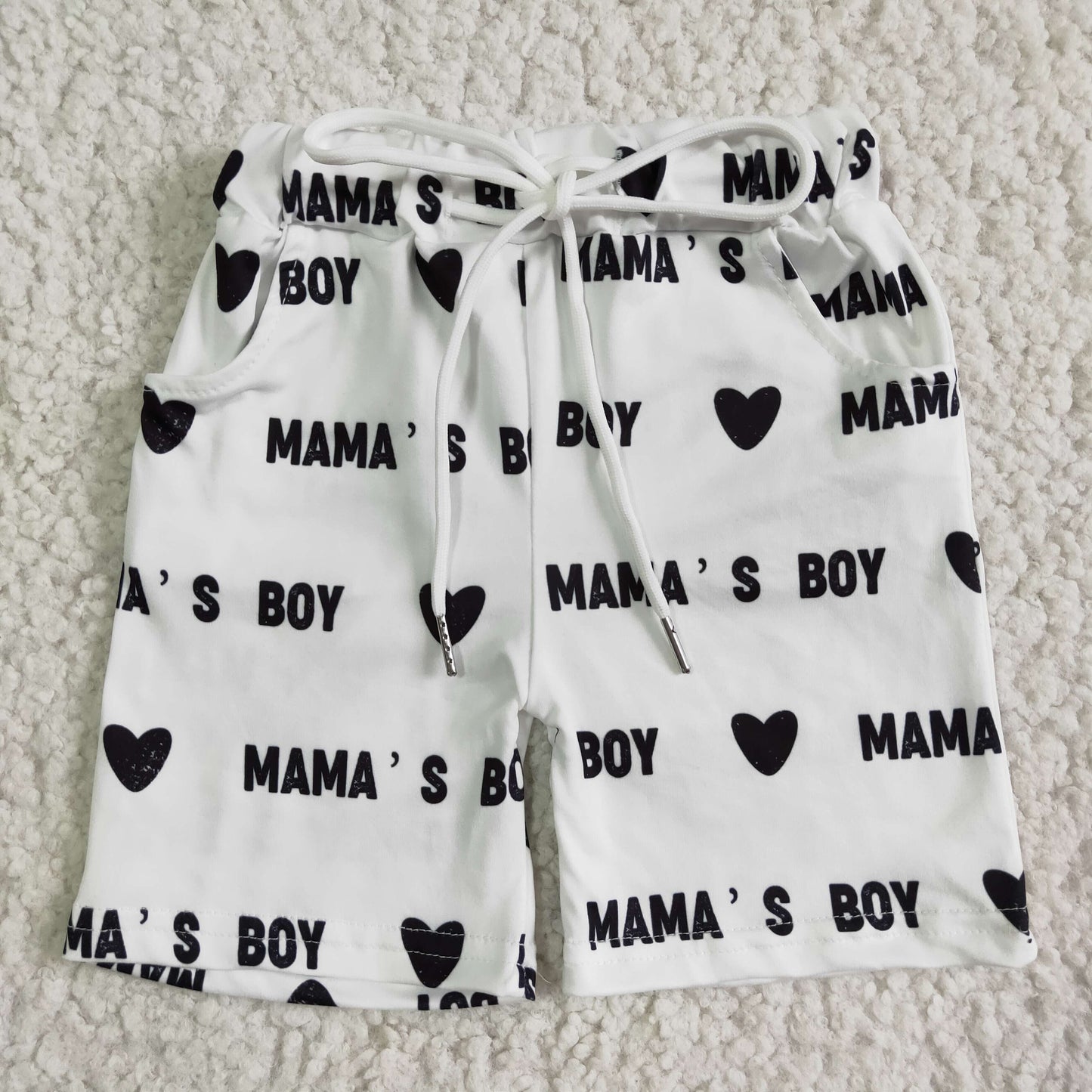 boys with pocket milk silk fabric
