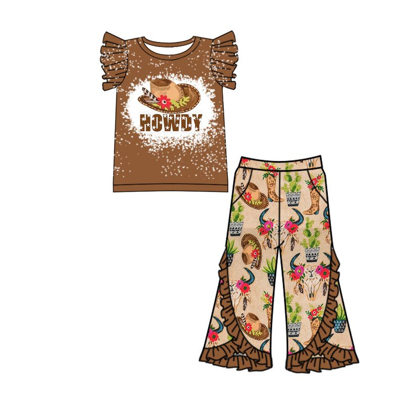 Hat Cactus Brown Short Sleeve Trousers Boutique Set