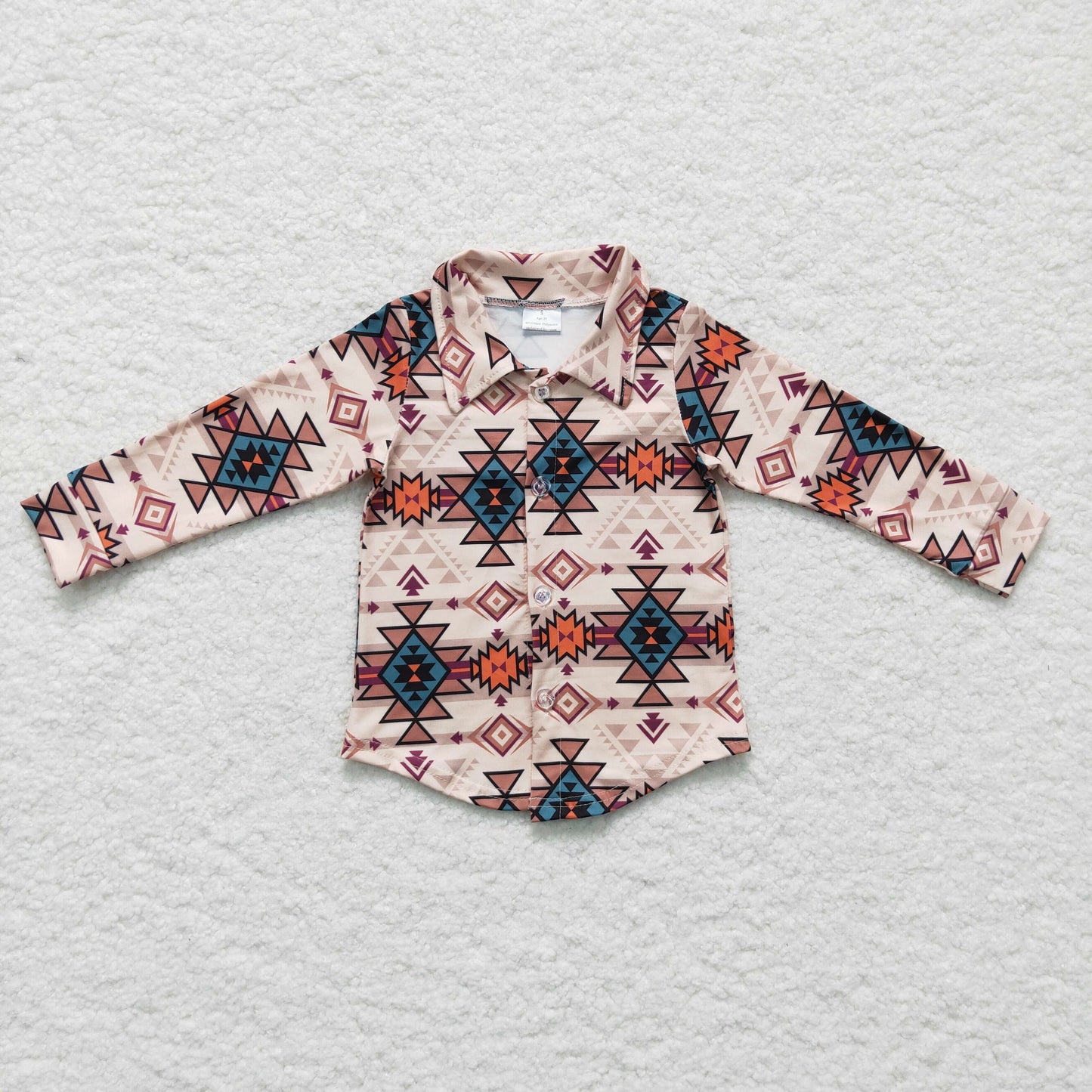 RTS NO MOQ（In Stock) boys shirt long sleeve top summer clothing milk silk