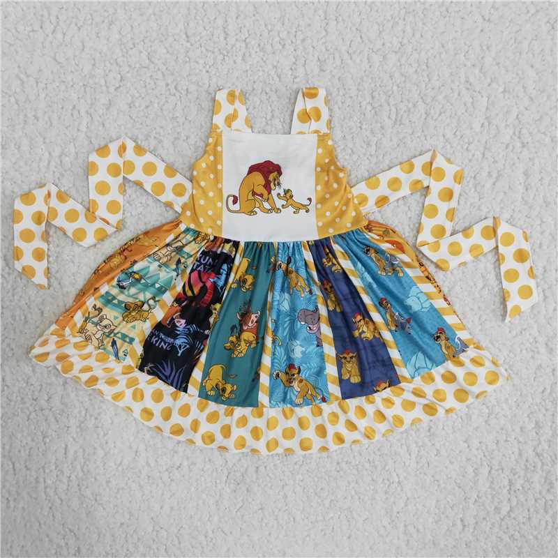 animal summer girls  twirl dress