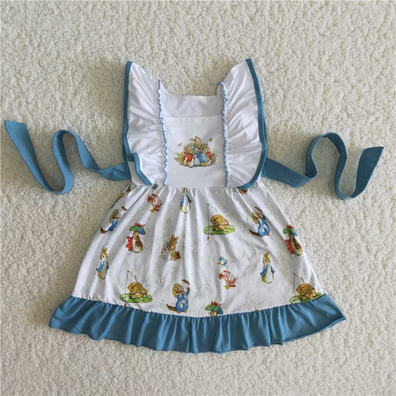 bunny girl twirl  dress for Easter