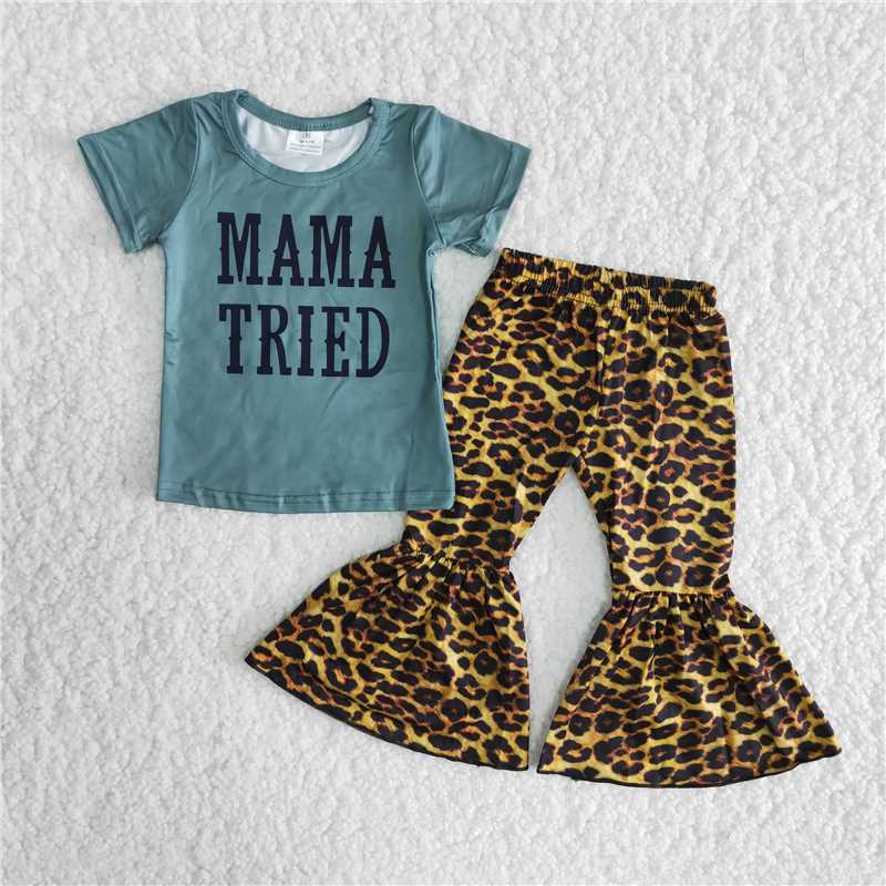 Mama Tried Leopard Short Sleeve Suit