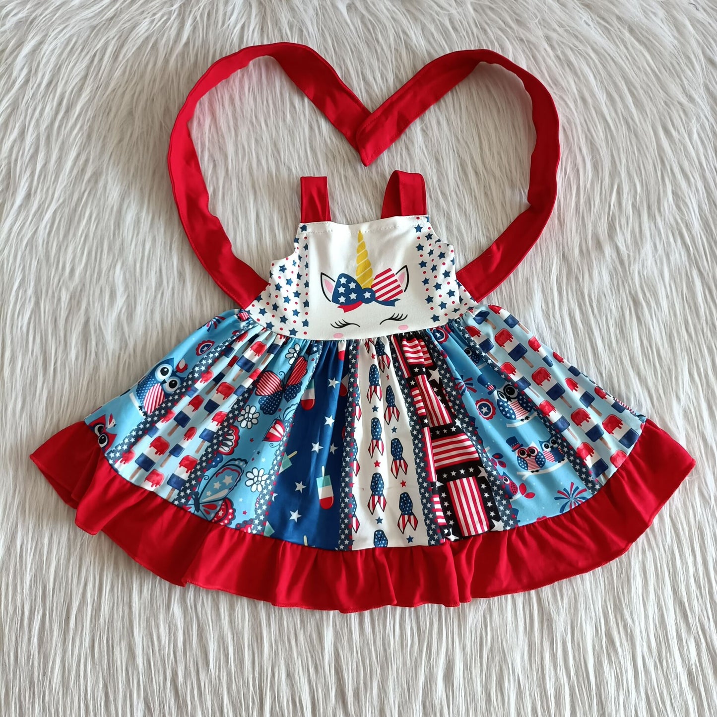 National Day girls  twirl dress