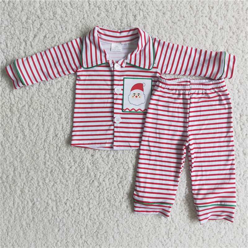 Christmas Santa Claus boys outfits pajamas