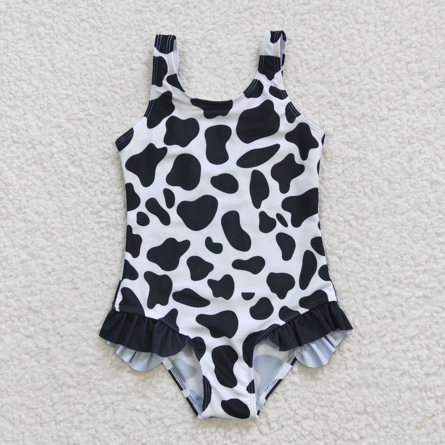 RTS NO MOQ（In Stock) Cow Print One Piece Swimsuit