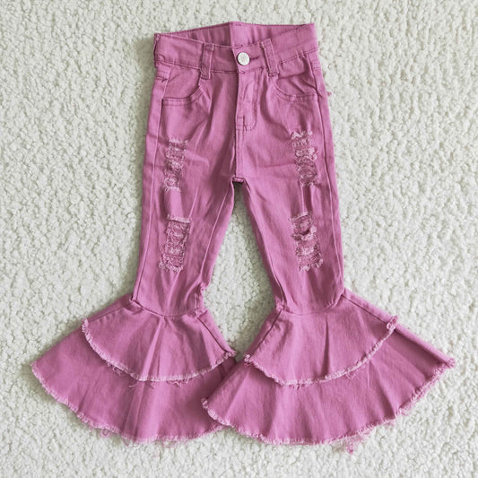 purple color denim